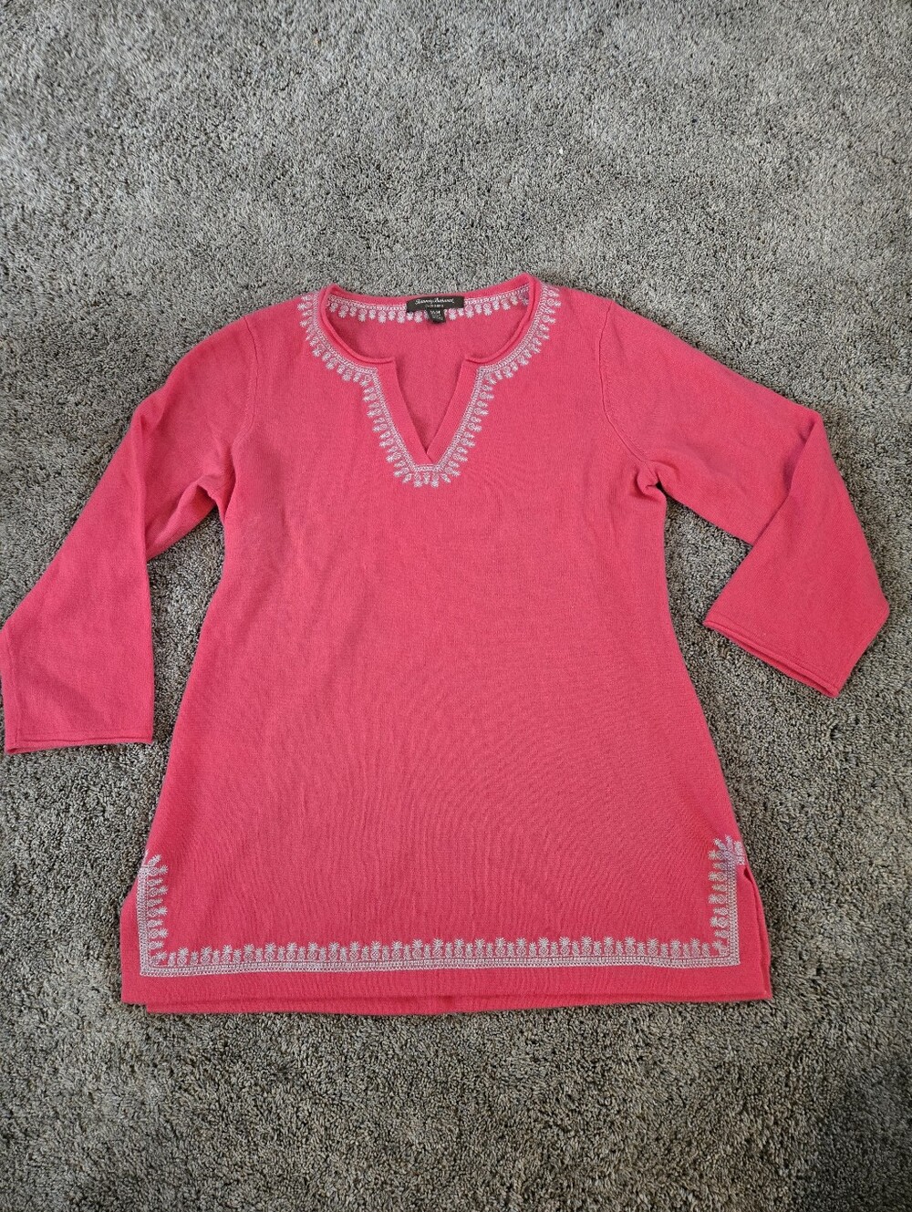 Tommy Bahama Cashmere 3/4 Sleeve Size Medium